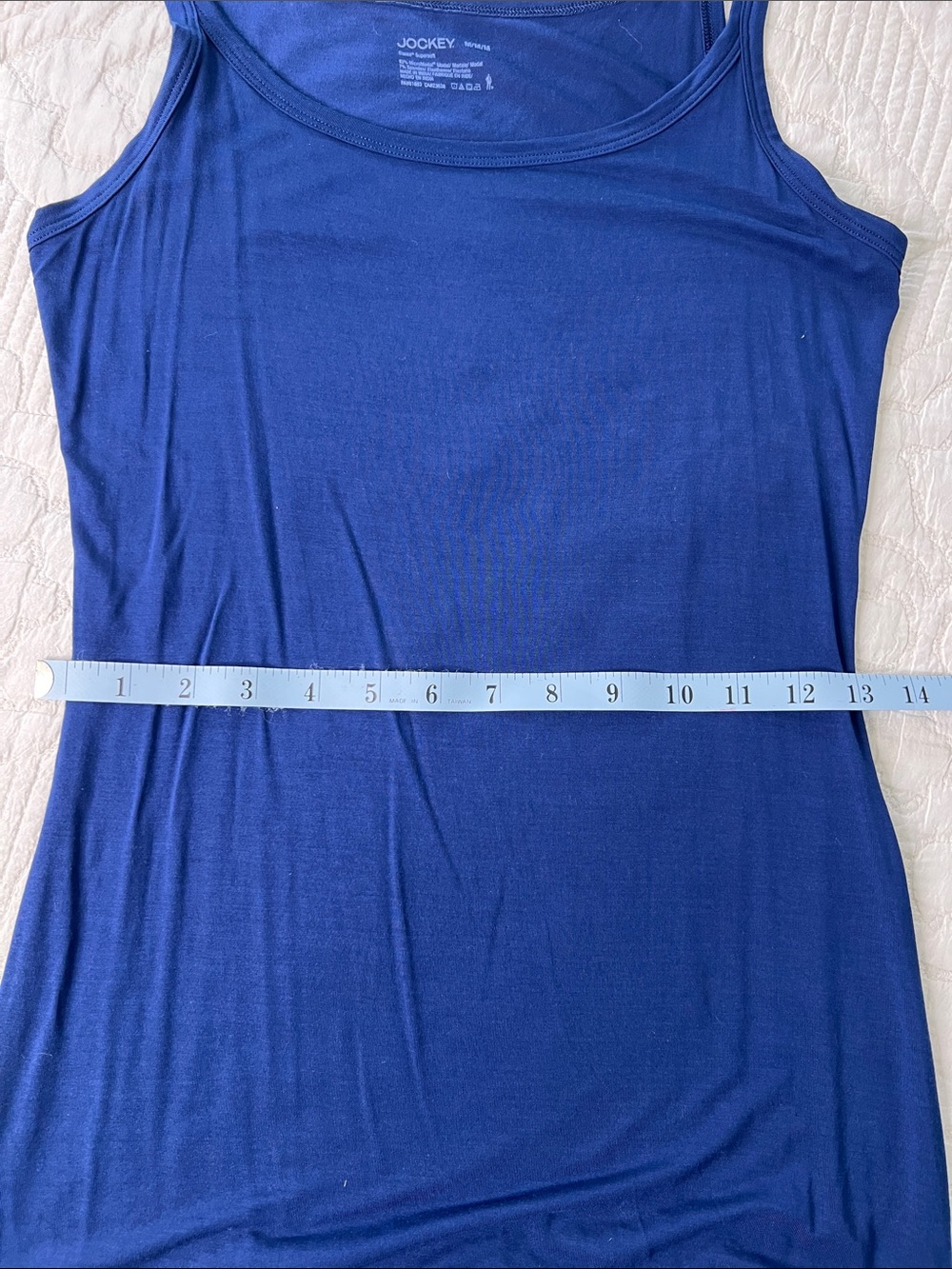 Jockey Elance Royal Blue Camisole Tank with Thin Straps - Picture 5 of 7